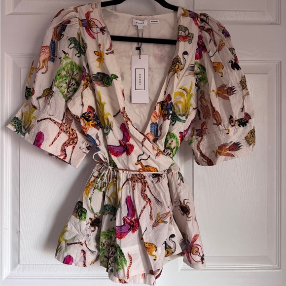 🌴🐆 NWT Rhode Resort Ava Safari Top - Picture 6 of 8